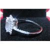 Image 6 : #1530-2.00 CT GRA CERTIFIED RADIANT CUT MOISSANITE STONE VVS D COLOR WITH 36 ROUND BRILLIANT CUT CUB