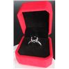 Image 2 : #1532-3.00 CT GRA CERTIFIED ROUND BRILLIANT CUT MOISSANITE STONE VVS BLACK COLOR WITH 12 ROUND BRILL