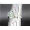 Image 2 : #1533-3.00 CT GRA CERTIFIED ROUND BRILLIANT CUT MOISSANITE STONE VVS VIVID BLUISH GREEN COLOR WITH 1