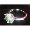 Image 5 : #1533-3.00 CT GRA CERTIFIED ROUND BRILLIANT CUT MOISSANITE STONE VVS VIVID BLUISH GREEN COLOR WITH 1