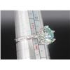 Image 3 : #1535-3.00 CT GRA CERTIFIED ROUND BRILLIANT CUT MOISSANITE STONE VVS LIGHT BLUE COLOR WITH 12 ROUND 