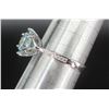 Image 6 : #1535-3.00 CT GRA CERTIFIED ROUND BRILLIANT CUT MOISSANITE STONE VVS LIGHT BLUE COLOR WITH 12 ROUND 