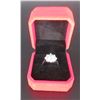 Image 2 : #1536-3.00 CT GRA CERTIFIED ROUND BRILLIANT CUT MOISSANITE STONE VVS FANCY VIVID BLUE COLOR WITH 16 