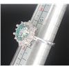 Image 3 : #1536-3.00 CT GRA CERTIFIED ROUND BRILLIANT CUT MOISSANITE STONE VVS FANCY VIVID BLUE COLOR WITH 16 