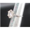 Image 5 : #1538-5.00 CT GRA CERTIFIED ROUND BRILLIANT CUT MOISSANITE STONE VVS D COLOR SET IN CENTER WITH 14 R