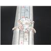 Image 6 : #1538-5.00 CT GRA CERTIFIED ROUND BRILLIANT CUT MOISSANITE STONE VVS D COLOR SET IN CENTER WITH 14 R