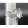 Image 3 : #1539-5.00 CT GRA CERTIFIED ROUND BRILLIANT CUT MOISSANITE STONE VVS D COLOR SET WITH 140 ROUND BRIL