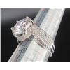 Image 4 : #1539-5.00 CT GRA CERTIFIED ROUND BRILLIANT CUT MOISSANITE STONE VVS D COLOR SET WITH 140 ROUND BRIL