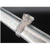 Image 8 : #1539-5.00 CT GRA CERTIFIED ROUND BRILLIANT CUT MOISSANITE STONE VVS D COLOR SET WITH 140 ROUND BRIL