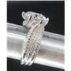 Image 9 : #1539-5.00 CT GRA CERTIFIED ROUND BRILLIANT CUT MOISSANITE STONE VVS D COLOR SET WITH 140 ROUND BRIL