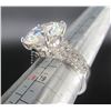 Image 5 : #1540-10.00 CT GRA CERTIFIED ROUND BRILLIANT CUT MOISSANITE STONE VVS D COLOR WITH 10 GRADUATING ROU