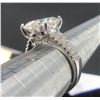 Image 9 : #1540-10.00 CT GRA CERTIFIED ROUND BRILLIANT CUT MOISSANITE STONE VVS D COLOR WITH 10 GRADUATING ROU