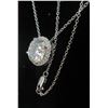 Image 3 : #1545-5.00 CT GRA CERTIFIED ROUND BRILLIANT CUT MOISSANITE STONE VVS D COLOR WITH THE 26 ROUND BRILL