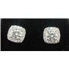 Image 2 : #1546-1.00 CT GRA CERTIFIED ROUND BRILLIANT CUT MOISSANITE STONES VVS D COLOR WITH 32 ROUND BRILLIAN