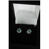 Image 2 : #1548-2.00 CT GRA CERTIFIED ROUND BRILLIANT CUT MOISSANITE STONE VVS INTENSE GREENISH BLUE COLOR SET