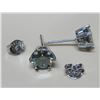 Image 4 : #1548-2.00 CT GRA CERTIFIED ROUND BRILLIANT CUT MOISSANITE STONE VVS INTENSE GREENISH BLUE COLOR SET