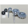 Image 3 : #1549-2.00 CT GRA CERTIFIED ROUND BRILLIANT CUT MOISSANITE STONE VVS D COLOR WITH 1 CUBIC ZIRCONIA S