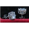 Image 4 : #1550-4.00 CT GRA CERTIFIED ROUND BRILLIANT CUT MOISSANITE STONES VVS D COLOR SET IN 6 CLAW BASKET H