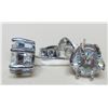 Image 7 : #1550-4.00 CT GRA CERTIFIED ROUND BRILLIANT CUT MOISSANITE STONES VVS D COLOR SET IN 6 CLAW BASKET H