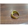 Image 3 : Size 10 Mens Gold Colour Ring W/ Eagle Design