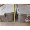 Image 2 : (2) Rubbermaid Totes.  (24" X 16" X 8.75")