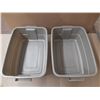 Image 5 : (2) Rubbermaid Totes.  (24" X 16" X 8.75")