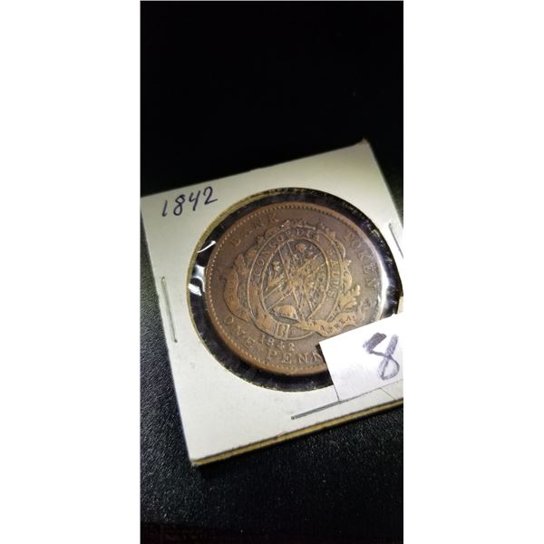 Prov. Of Canada 1842  1 penny
