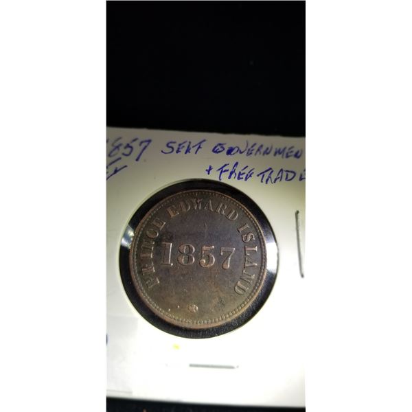 PEI 1857 1/2 penny