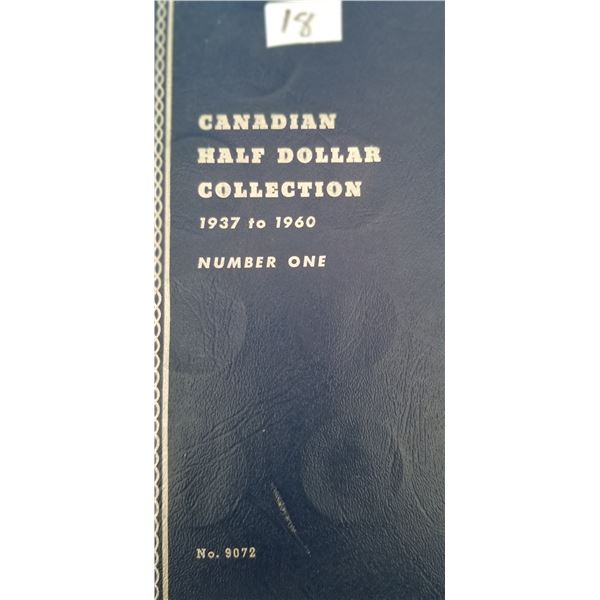 Booklet of Canadian 50 cent 1937 to 1960  complete