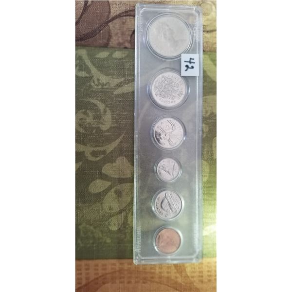 CDN 1971 6 coin set 1cent to $1.00