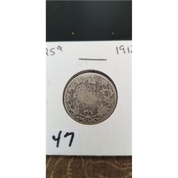 CDN 1912 25 cent