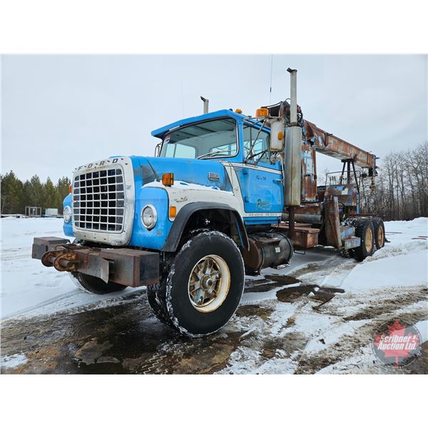 CRANE TRUCK : 1979 Ford L9000 with Pitman HL12-68 Crane