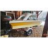 Image 3 : BOAT : 15ft Fiberglass Tri-Hull : Calkins Boat Trailer : 80hp Mariner Outboard
