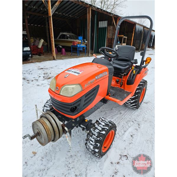 Utility Tractor : 2009 Kubota BX2360 : Diesel : 4WD : ROPS
