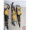 Image 3 : Angle Grinder Combo/Grouping : - (3) Powerfist - (1) Makita  c/w Large Variety of grinding discs