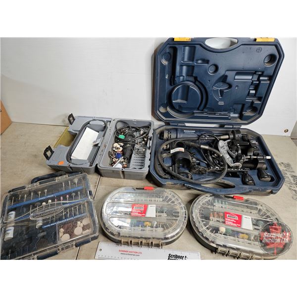 Rotary Tool Combo:  - Mastercraft - Dremel  - (3) Accessory Kits