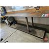 Image 1 : Steel Work Bench w/Vise on Castor Wheels : 1/2" Plate Steel (Top & Bottom Shelves)