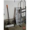 Image 1 : Shop Item Combo Grouping : Aluminum folding workstand ; Step Ladder; Magnetic Floor Sweep