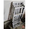 Image 3 : Shop Item Combo Grouping : Aluminum folding workstand ; Step Ladder; Magnetic Floor Sweep