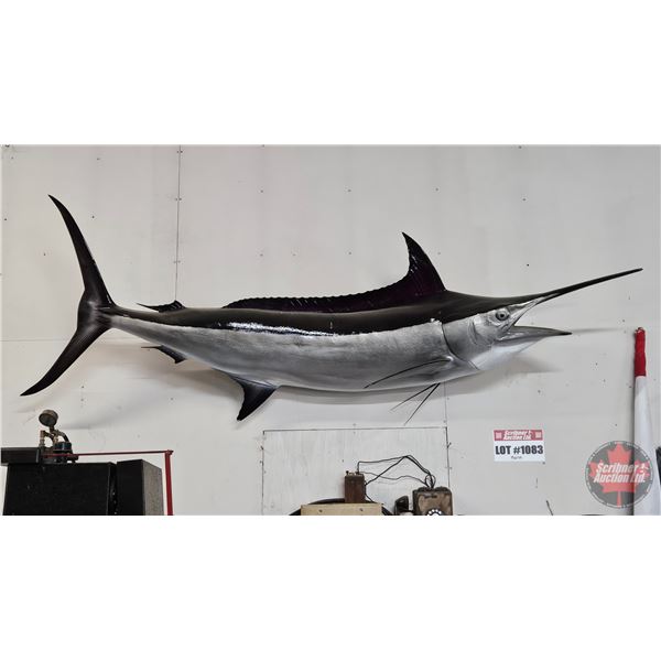 Black Marlin Replica Mount (Fibre Glass) (approx 9ft L)