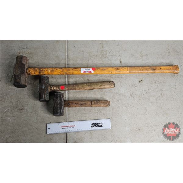 Sledge Hammers (3) : 8lb ; 4lb ; 2lb