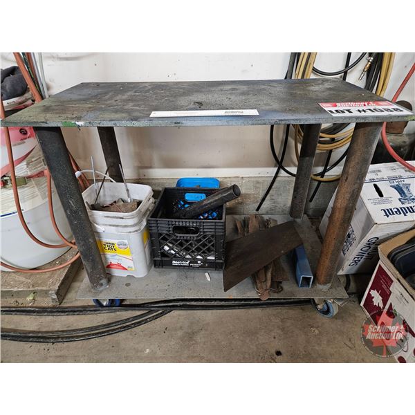 Rolling Work Bench : 1/2" Steel Plate Top