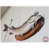 Image 2 : Taxidermy North Pike on Wood Plaque/Mount (42")