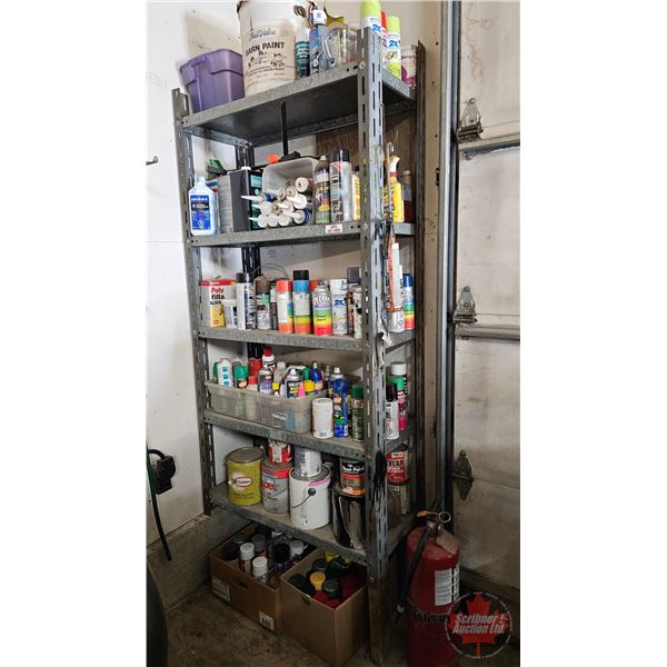 Metal Shelving Unit with Contents !!
