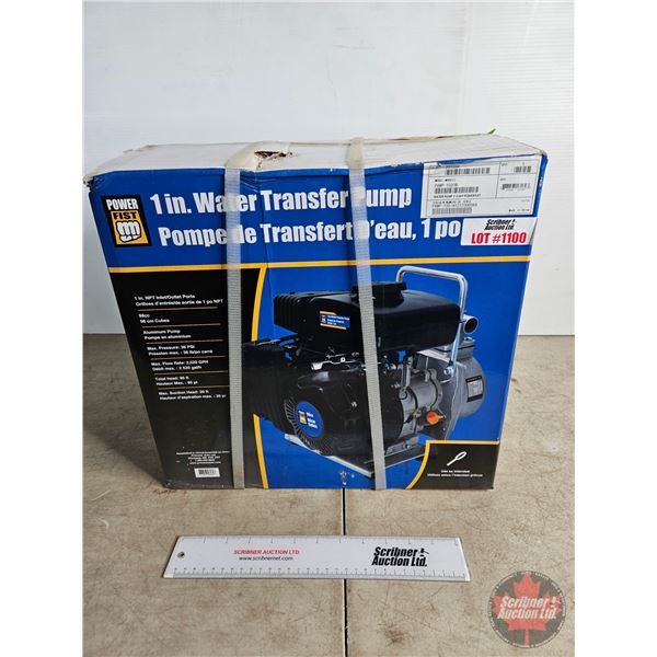 Powerfist 1" Water Transfer Pump (Unused)