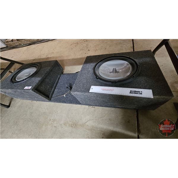 JL Audio Subwoofers (10") : Mounted on Board (55"L)