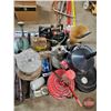 Image 5 : Pallet Lot: Variety of Oil & Grease (Partial Pails) ; Funnels & Barrel Pump