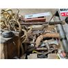 Image 7 : Pallet Lot : Variety of Rustic Antiques ; Pullies & Wheels ; Telephone ; etc