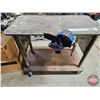 Image 2 : Heavy Duty Steel Work Bench/Welding Table on Wheels