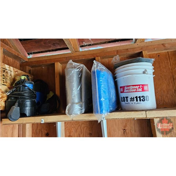 Combo : Submersible Pumps (2) & Tarps (4)